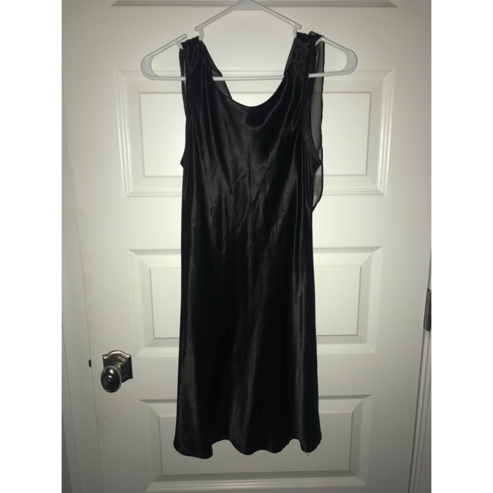 Vintage Inspired Black Statin Dress
